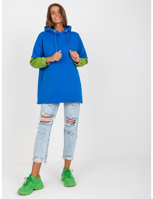 Damska bluza basic z kapturem RUE PARIS
