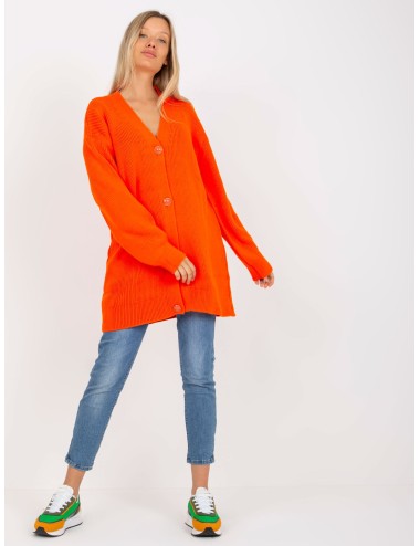 Sweter rozpinany z ozdobnymi guzikami RUE PARIS