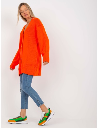 Sweter rozpinany z ozdobnymi guzikami RUE PARIS