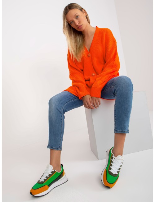 Sweter rozpinany z ozdobnymi guzikami RUE PARIS