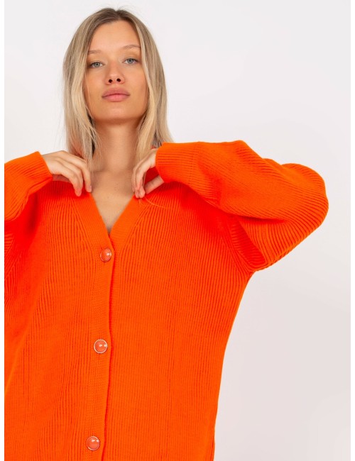 Sweter rozpinany z ozdobnymi guzikami RUE PARIS