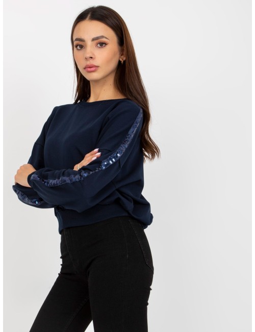 Krótka bluza bez kaptura z cekinami RUE PARIS