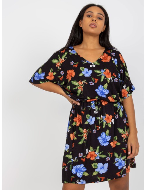 Mini sukienka plus size z wiskozy