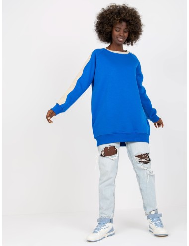 Dresowa bluza basic bez kaptura RUE PARIS
