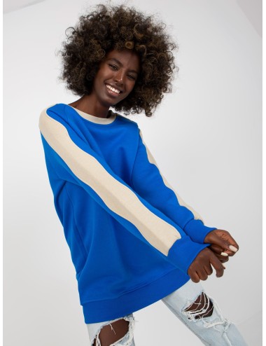 Dresowa bluza basic bez kaptura RUE PARIS