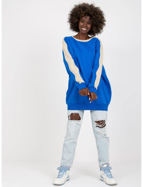 Dresowa bluza basic bez kaptura RUE PARIS