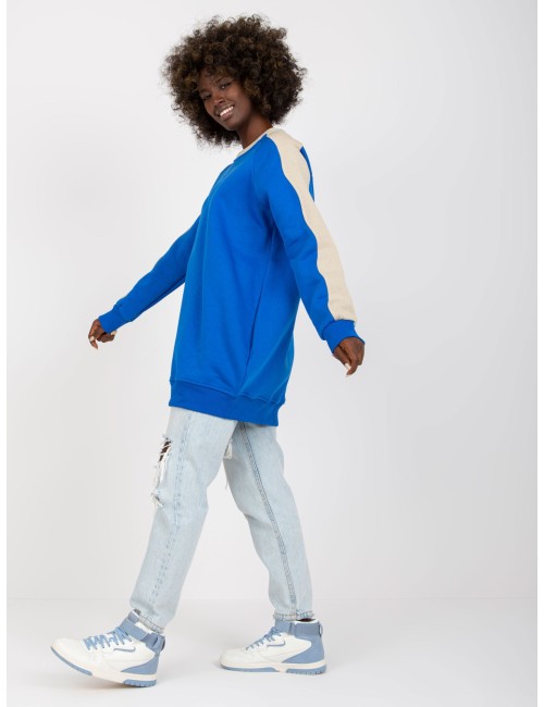 Dresowa bluza basic bez kaptura RUE PARIS