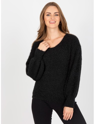 Puszysty sweter klasyczny z moherem OCH BELLA
