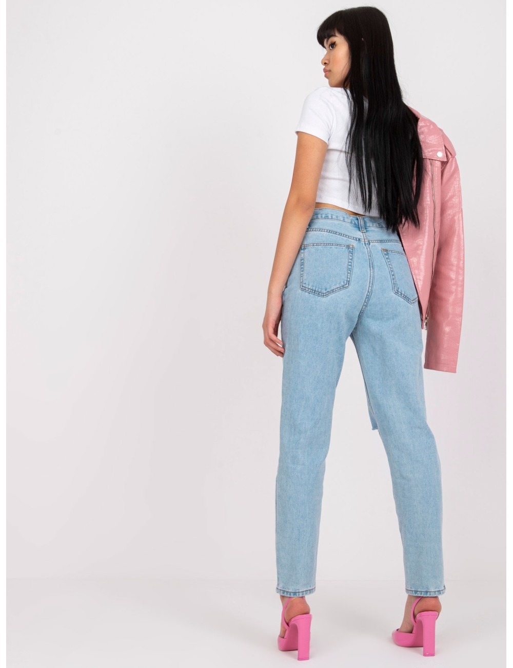 Spodnie jeans-EM-SP-RD1345.67P