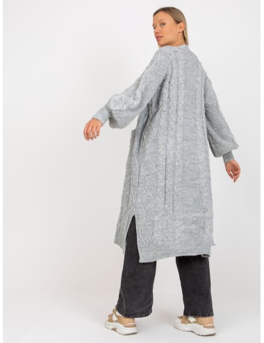 Maxi kardigan z kieszeniami RUE PARIS