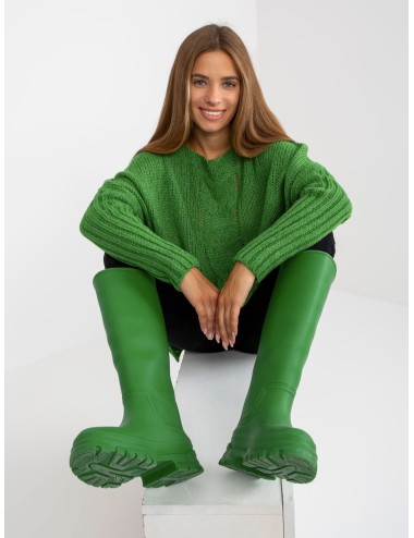 Sweter oversize z dodatkiem wełny OCH BELLA