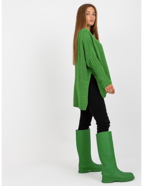 Sweter oversize z dodatkiem wełny OCH BELLA