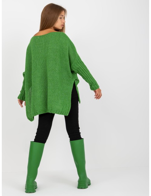 Sweter oversize z dodatkiem wełny OCH BELLA