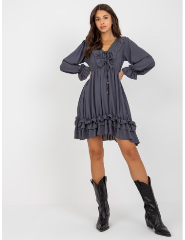 Mini sukienka z falbaną w stylu boho OCH BELLA