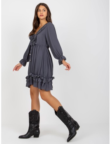 Mini sukienka z falbaną w stylu boho OCH BELLA
