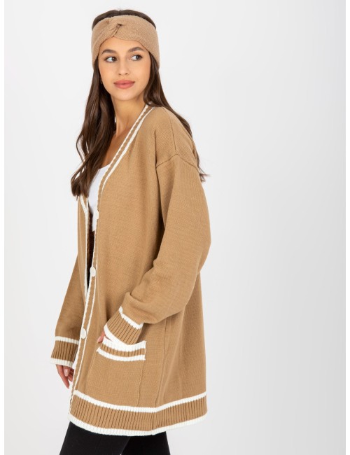 Damski sweter rozpinany z guzikami RUE PARIS