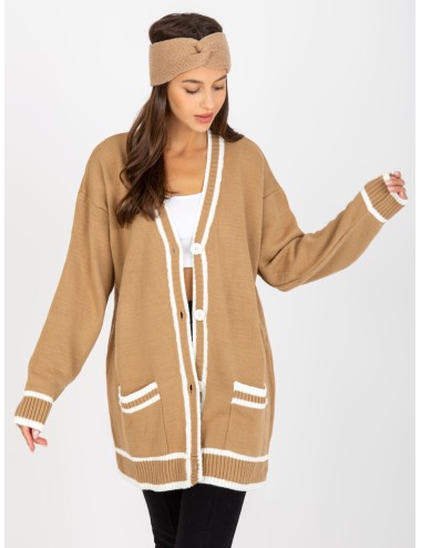 Damski sweter rozpinany z guzikami RUE PARIS