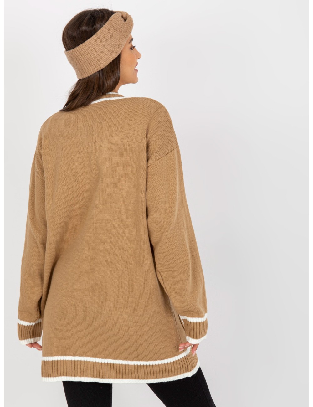 Damski sweter rozpinany z guzikami RUE PARIS