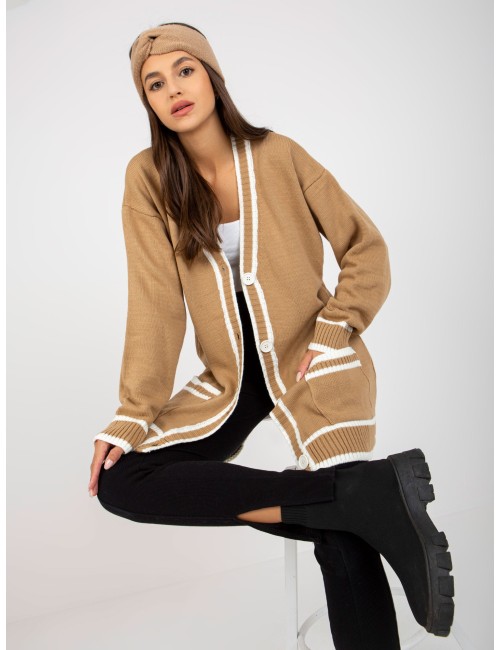 Damski sweter rozpinany z guzikami RUE PARIS