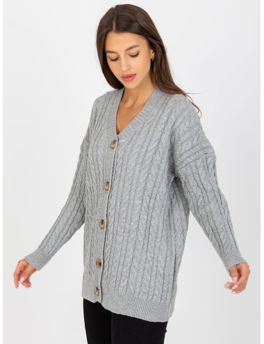Damski sweter rozpinany z guzikami RUE PARIS