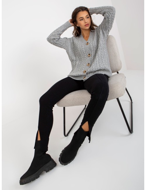 Damski sweter rozpinany z guzikami RUE PARIS