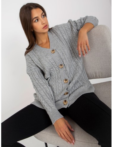 Damski sweter rozpinany z guzikami RUE PARIS