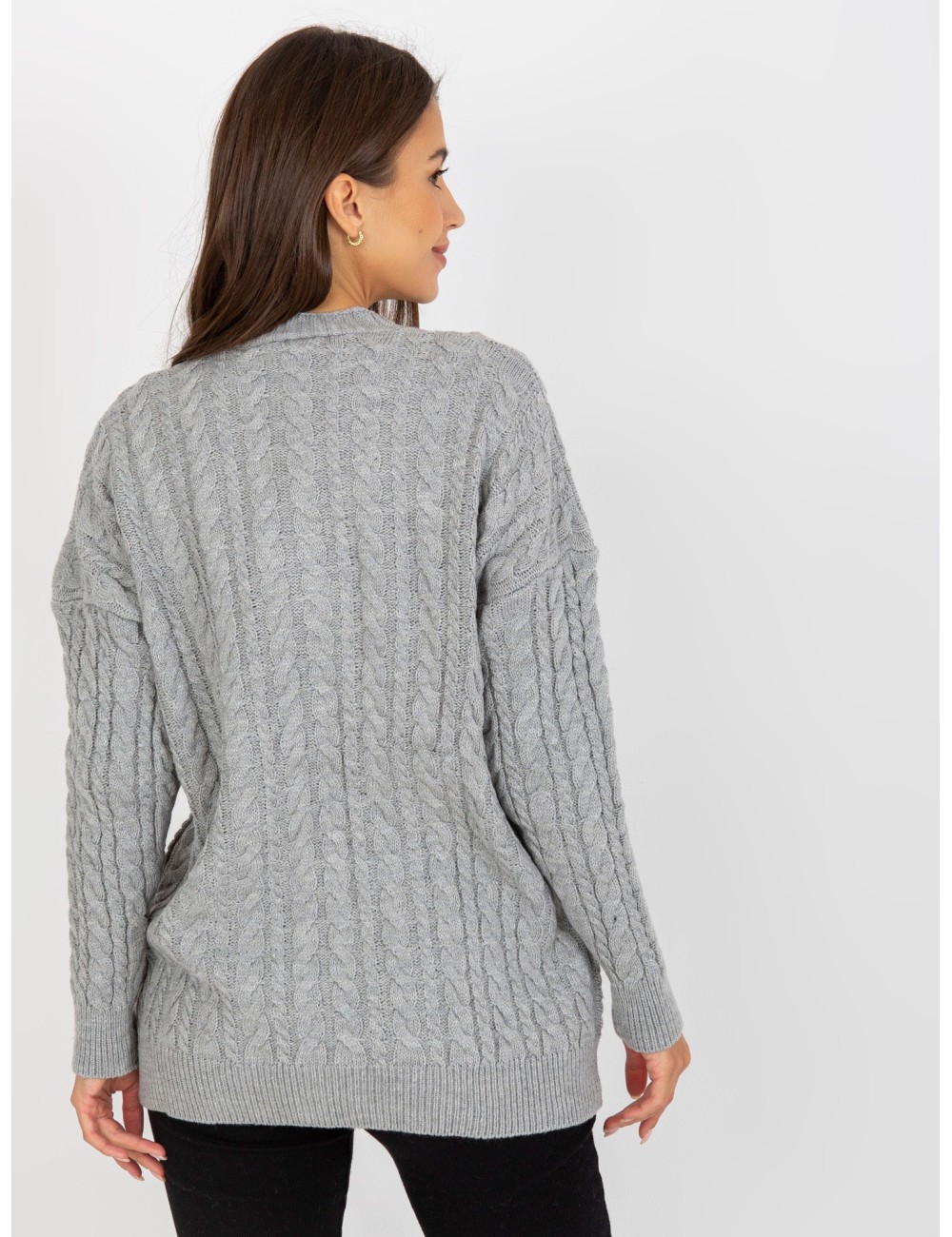 Damski sweter rozpinany z guzikami RUE PARIS