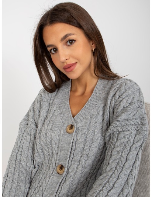 Damski sweter rozpinany z guzikami RUE PARIS