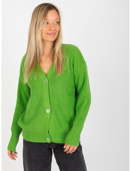 Sweter rozpinany z dużymi guzikami RUE PARIS