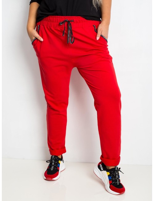 Bawełniane spodnie plus size