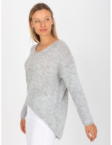 Sweter oversize z dekoltem w serek OCH BELLA
