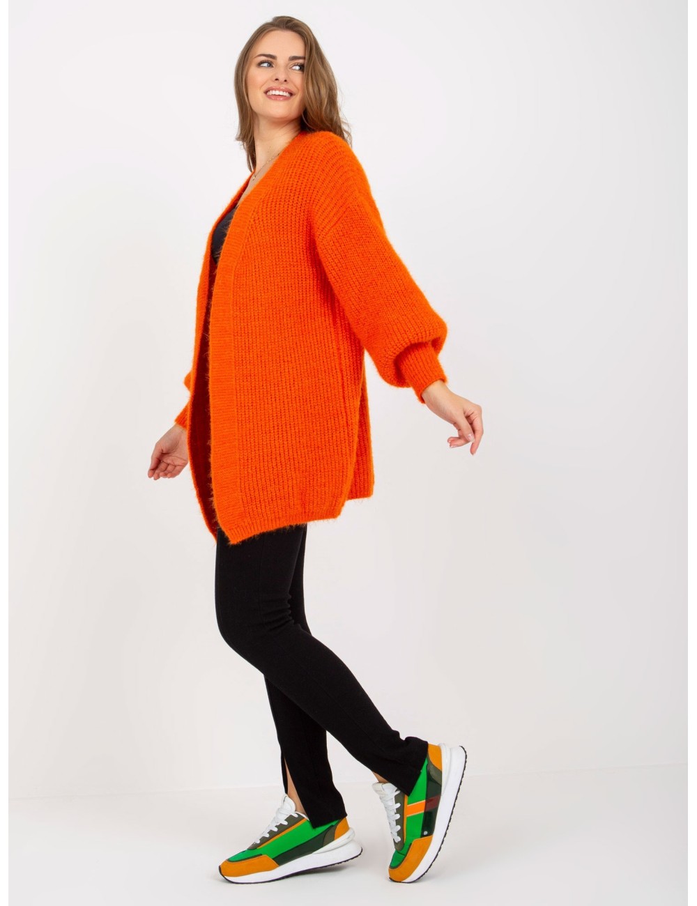 Fluffy kardigan o kroju oversize OCH BELLA