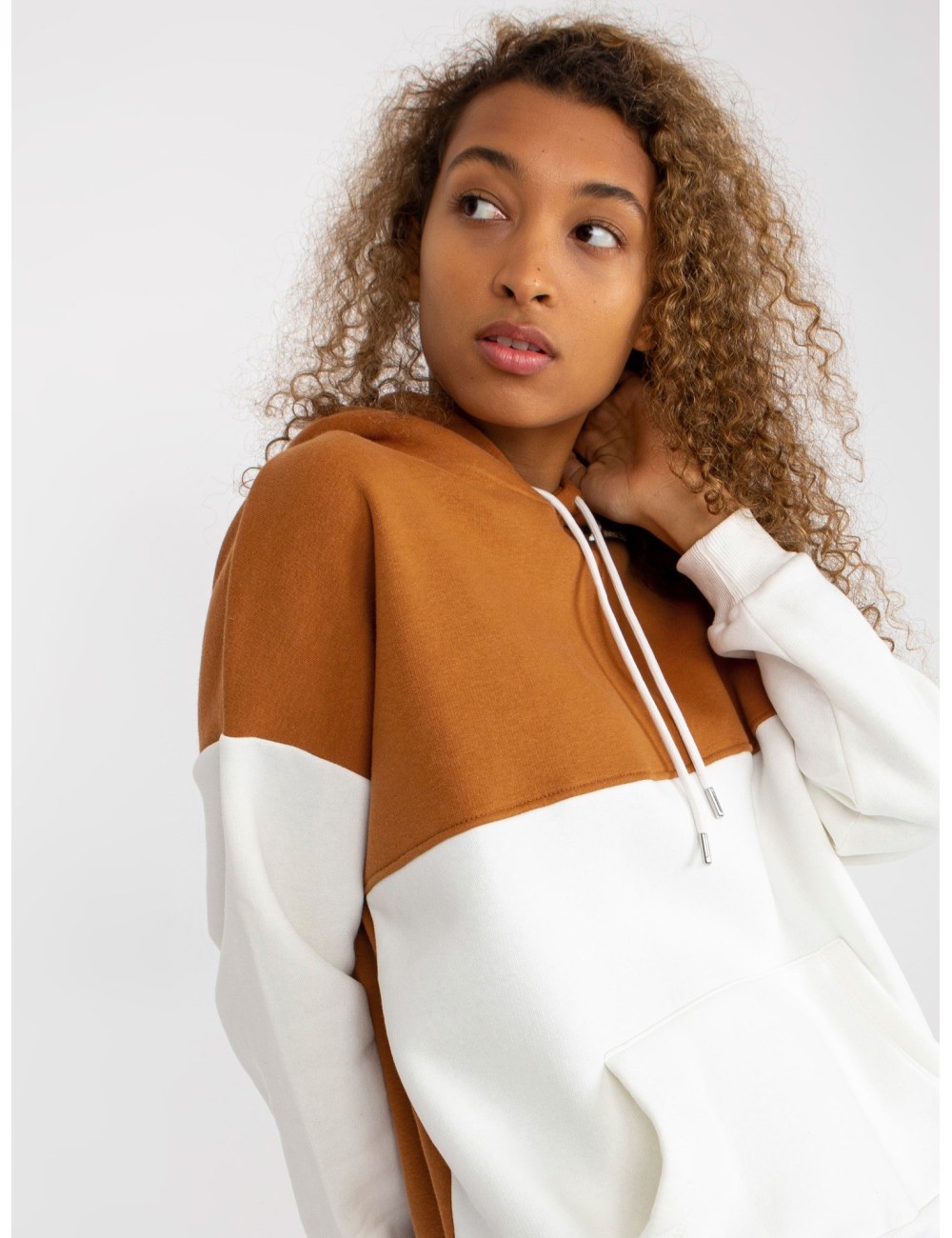 Dresowa bluza basic kangurka RUE PARIS