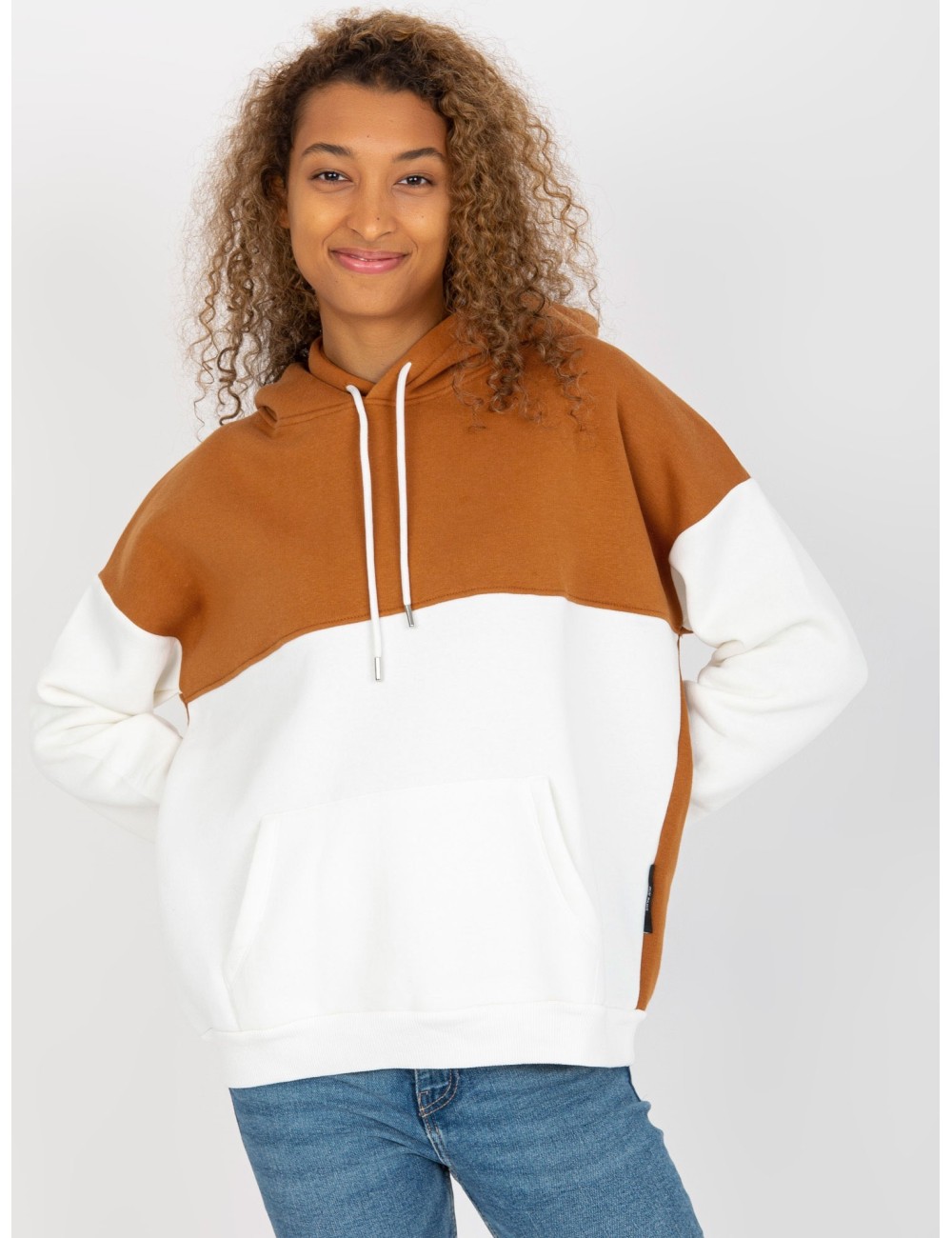 Dresowa bluza basic kangurka RUE PARIS