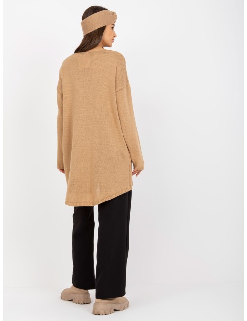 Sweter oversize z dłuższym tyłem OCH BELLA