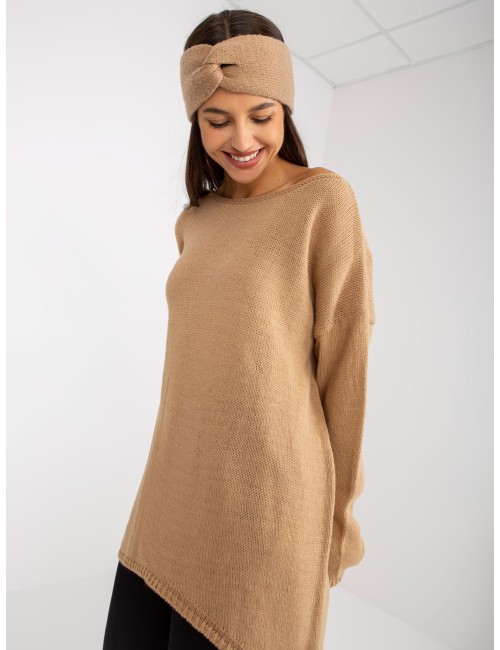 Sweter oversize z dłuższym tyłem OCH BELLA