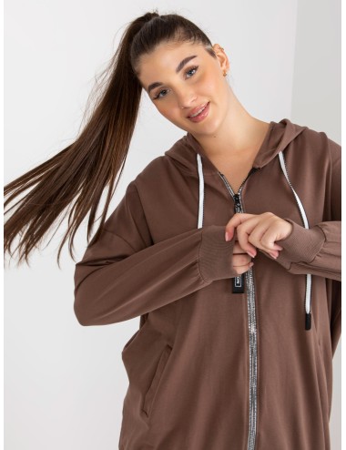 Rozpinana bluza plus size z napisami