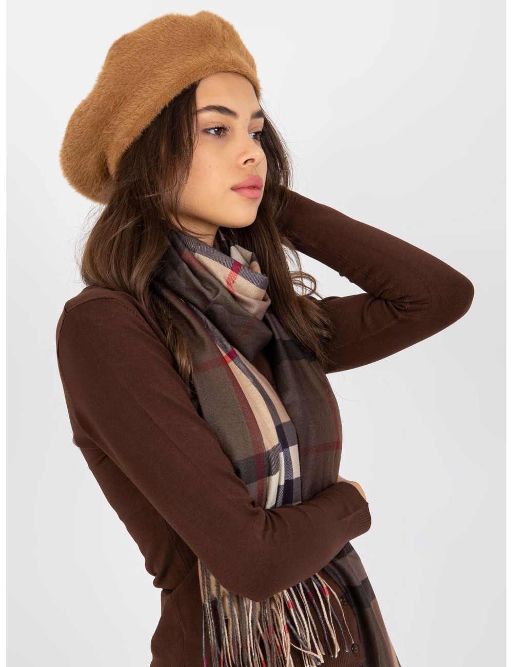 Damski beret zimowy