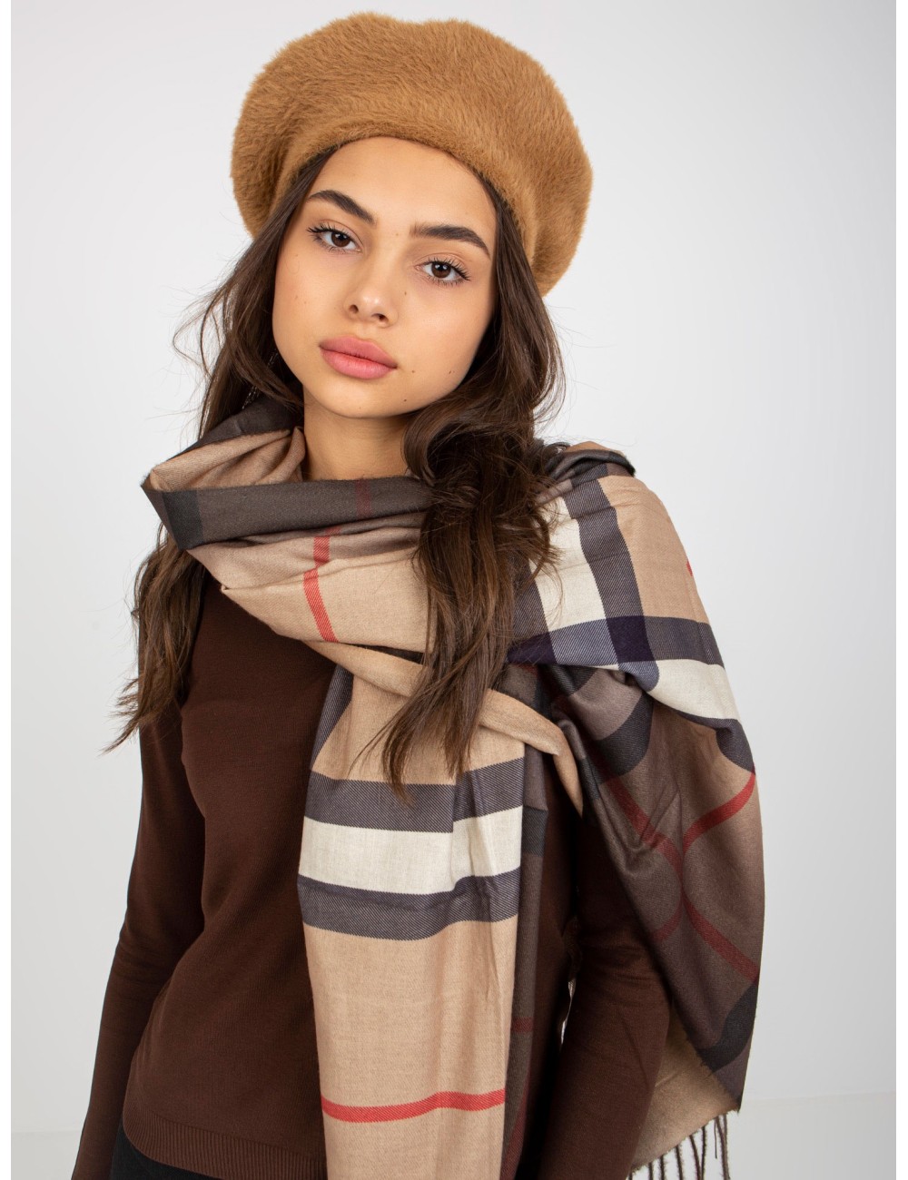 Damski beret zimowy