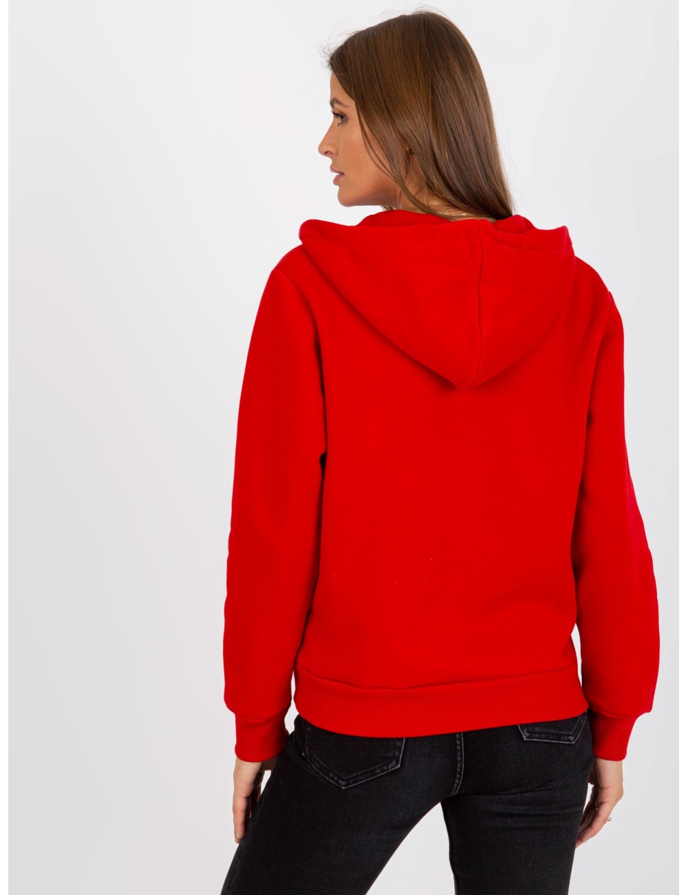 Dresowa rozpinana bluza basic z kapturem RUE PARIS