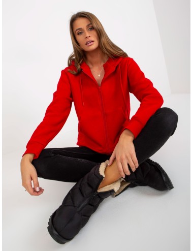 Dresowa rozpinana bluza basic z kapturem RUE PARIS