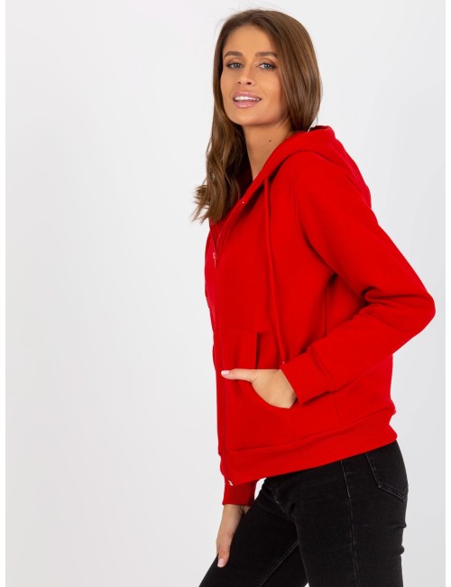 Dresowa rozpinana bluza basic z kapturem RUE PARIS
