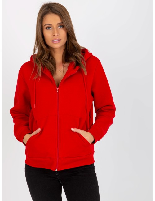 Dresowa rozpinana bluza basic z kapturem RUE PARIS