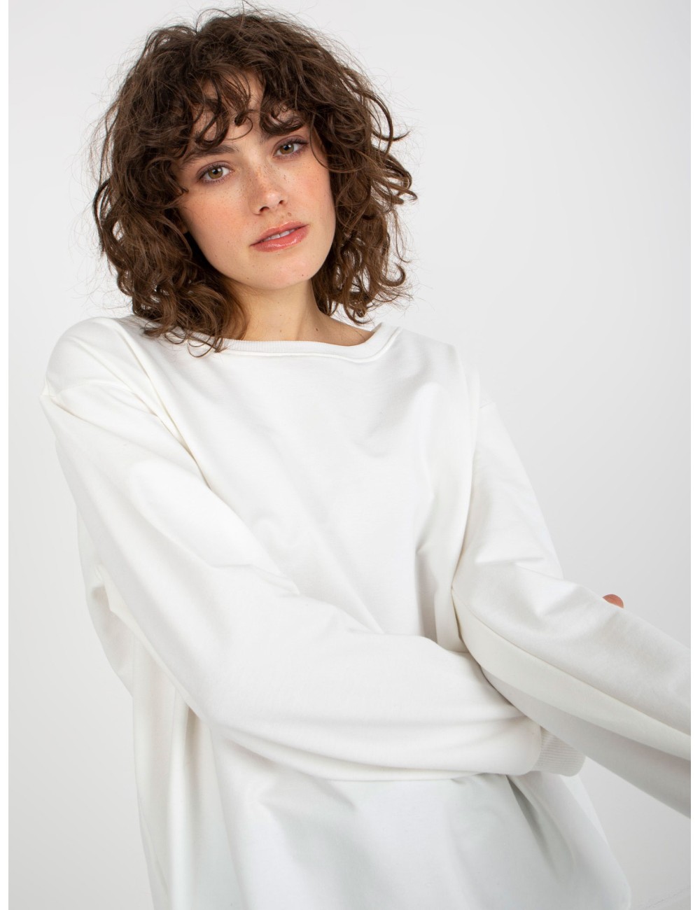 Gładka bluza bez kaptura oversize