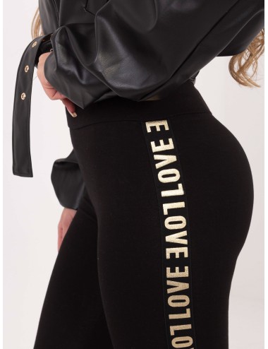 Legginsy casualowe z napisami po bokach