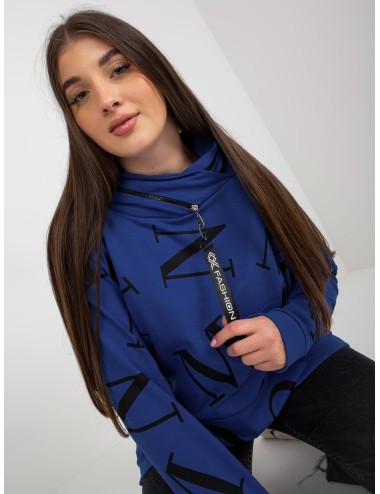 Damska bluza plus size z literami