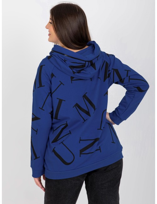 Damska bluza plus size z literami