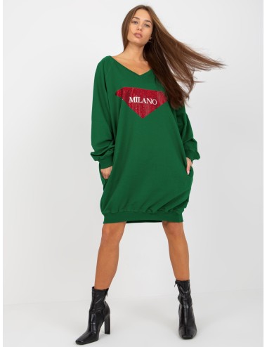 Długa bluza oversize z aplikacją