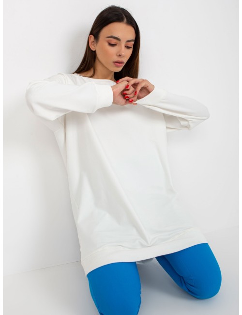 Luźna bluza bez kaptura z okrągłym dekoltem