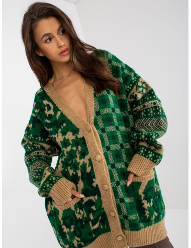 Ciepły sweter rozpinany oversize